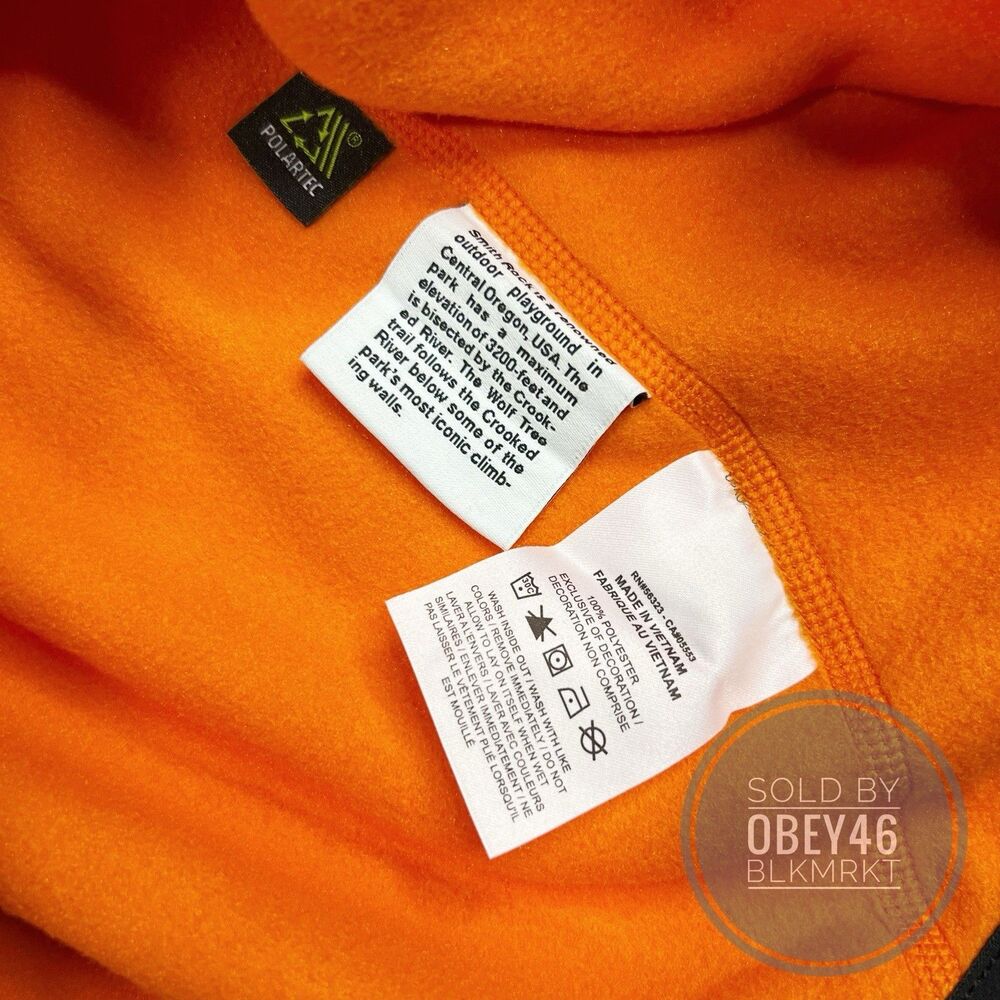 Nike ACG Wolf Tree Vest Polartec Orange/Black HJ2468-819 Size 2XL - Picture 4 of 5
